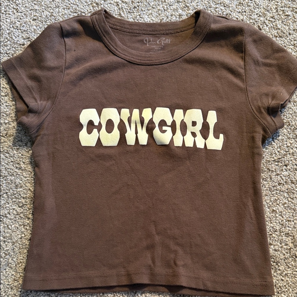 Brandy Melville Brown Cowgirl Tee